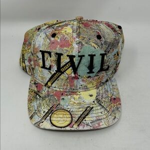 NWOT Civil Multicolor Graphic Snapback Hat
